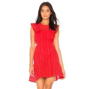 Bardot Kira mini dress red size XS worn once